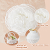 SUPERFINDINGS 5 Yards Polyester Pleated Lace Ribbon OCOR-FH0001-33A-3