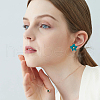 FIBLOOM 10 Pairs 10 Style Alloy 3D Flower Stud Earrings EJEW-FI0001-92-6