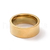 201 Stainless Steel Plain Band Ring for Women RJEW-I089-34B-G-2