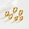 3 Pairs Vintage Frosted Brass Hoop Earring Sets MK3125-1-3