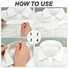 Non-Woven Fabric Disposable Neck Collar Sweat Pads AJEW-WH0528-67A-3