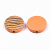 Painted Natural Wood Beads WOOD-T021-50B-06-2