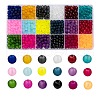 18 Colors Transparent Glass Beads FGLA-X0001-04A-6mm-1