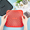 Gorgecraft 2Pcs 2 Colors Reusable Silicone Mesh Liner Mats AJEW-GF0006-33-3