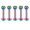 304 Stainless Steel Round Internally Threaded Labrets for Women Men WG9B6EB-28-1