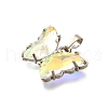 Brass Micro Pave Cubic Zirconia Pendants ZIRC-P079-B02-15-P-2
