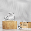 Heart-shaped with Word Acrylic Ornaments DJEW-WH0241-016-5