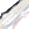 Double Tiers Pleated Chiffon Polyester Ribbons OCOR-XCP0001-62-1