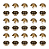 Unicraftale 30Pcs 1-Hole Alloy Shank Buttons FIND-UN0002-82-1