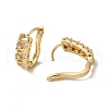 Brass Micro Pave Cubic Zirconia Hoop Earring EJEW-L271-10KCG-03-2