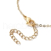 2Pcs 2 Colors Brass Cable Chain Bracelets BJEW-JB11598-5