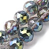 Transparent Electroplate Glass Beads Strands EGLA-N002-34H-F05-1
