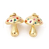 Brass Enamel Pendants KK-Q098-15G-B-1