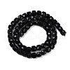 Natural Black Obsidian Beads Strands G-H078-C35-6mm-3