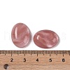 Cherry Quartz Glass Cabochons G-B080-01A-29-3