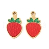 304 Stainless Steel Enamel Charms STAS-R168-02D-G-1