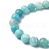 Natural Hemimorphite Round Beaded Stretch Bracelets BJEW-TA00280-3