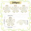 SUNNYCLUE 200Pcs Acrylic Bead Caps OACR-SC0001-83E-2