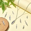 100Pcs 10 Styles Tibetan Style Alloy Pendants TIBEP-CJ0001-64-6