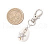 Ocean Collection Shell Pendant Decorations HJEW-JM03210-03-3