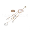 Glass Teardrop & Star Window Hanging Suncatchers HJEW-JM00905-01-3