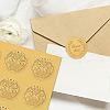 34 Sheets Self Adhesive Gold Foil Embossed Stickers DIY-WH0509-074-6