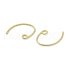 Rack Plating Brass Hoop Earrings Findings EJEW-R162-52G-2