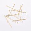 Brass Flat Head Pins KK-F714-06G-A-1