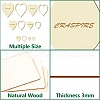 12Pcs 12 Style Wood Hoop Rings Macrame for DIY Craft Making DIY-WH0545-004-3