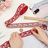 FINGERINSPIRE 10 Yards Ethnic Style Embroidery Polyester Ribbons OCOR-FG0002-24A-3