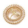 Brass Micro Pave Cubic Zirconia Pendants KK-U076-14G-A-2