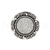 Vintage Adjustable Iron Finger Ring Components Alloy Cabochon Bezel Settings X-PALLOY-O039-08AS-3