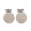 304 Stainless Steel Stud Earring Findings STAS-H436-21P-03-1