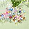 50Pcs 10 Colors Synthetic Moonstone Beads Strands G-YW0001-07-8