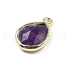 Natural Gemstone Faceted Pendants G-U019-05G-4