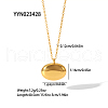 Fashion Oval Stainless Steel Pendant Necklaces for Women BL8928-2-2