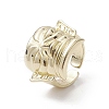 Rack Plating Brass Open Cuff Rings RJEW-K257-52G-1