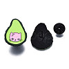 4Pcs 4 Style Pear & Avocado Enamel Pins JEWB-N007-164-5