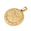 304 Stainless Steel Pendants STAS-C131-04G-06-2