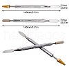 Gorgecraft Stainless Steel Double Side Leather Edge Dye Pen TOOL-GF0001-22-4