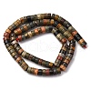 Natural Polychrome Jasper/Picasso Stone/Picasso Jasper Beads Strands G-Z006-C42-3