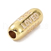 Eco-Friendly Brass Enamel Beads KK-C220-06G-08-2