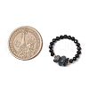 Natural Gemstone Beaded Finger Rings RJEW-TA00190-3