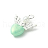 50Pcs Heart Acrylic Pendants PALLOY-JF02975-4