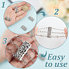 DELORIGIN 4Pcs 4 Styles Brass Box Clasps KK-DR0001-13-3