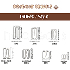 CHGCRAFT 190Pcs 7 Style Alloy Slider Buckles DIY-CA0006-03P-2