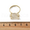 Natural Lemon Quartz Finger Rings RJEW-B122-01G-05-5
