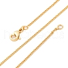 Brass Curb Chains Necklaces for Women NJEW-D302-73G-4