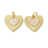 Rack Plating Brass Enamel Charms KK-K392-34G-02-1