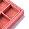 Removable Velvet Jewelry Organizer Display Trays for Earrings Necklaces Rings CON-R030-04B-2